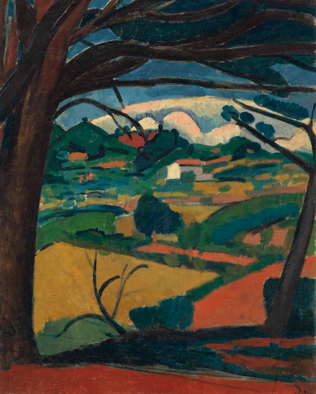 Landskap i Provence, Martigues av Andre Derain