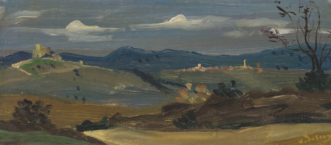Landskap nära Eygalières av Andre Derain