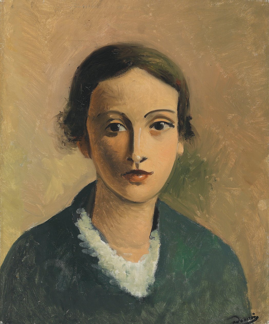 Porträtt av Geneviève, konstnärens systerdotter av Andre Derain