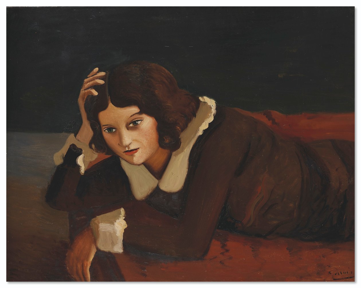 Porträtt av Rita van Leer av Andre Derain