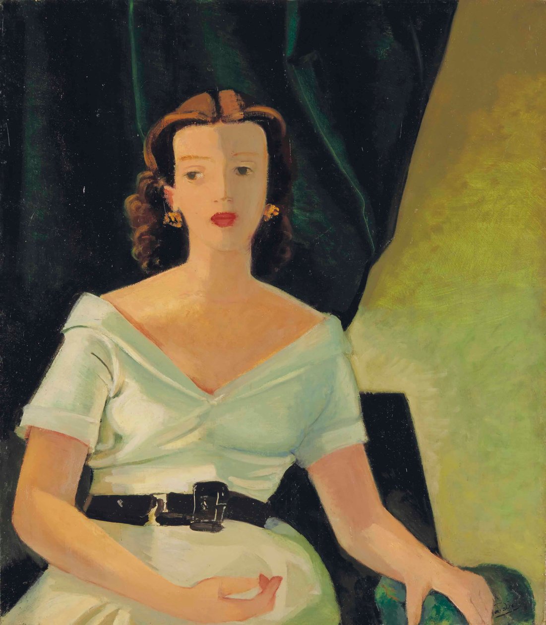 Förmodat porträtt av Geneviève Taillade av Andre Derain