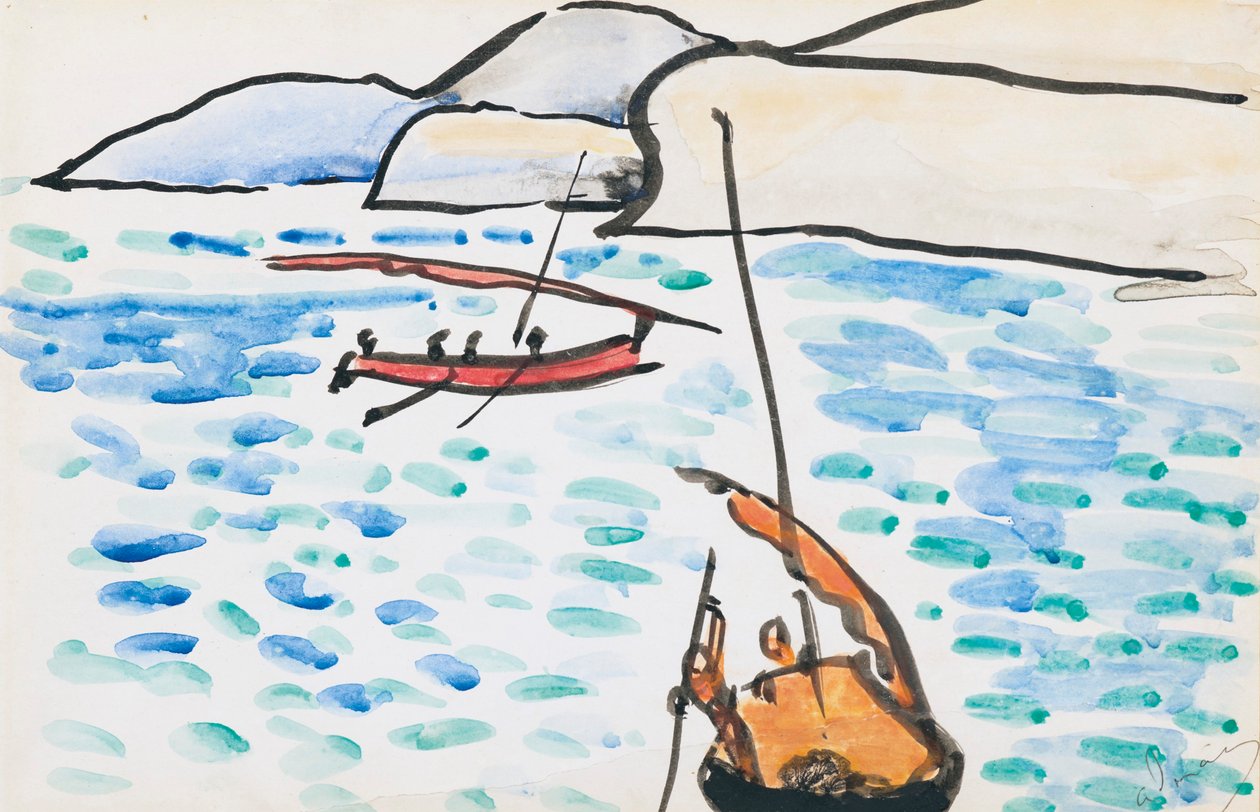 Segelbåtar av Andre Derain