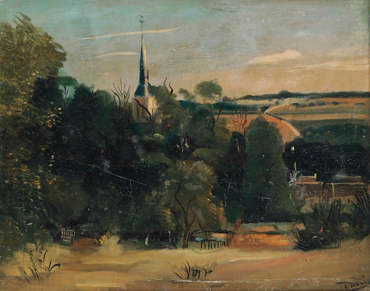 Utsikt över Donnemarie-en-Montois av Andre Derain
