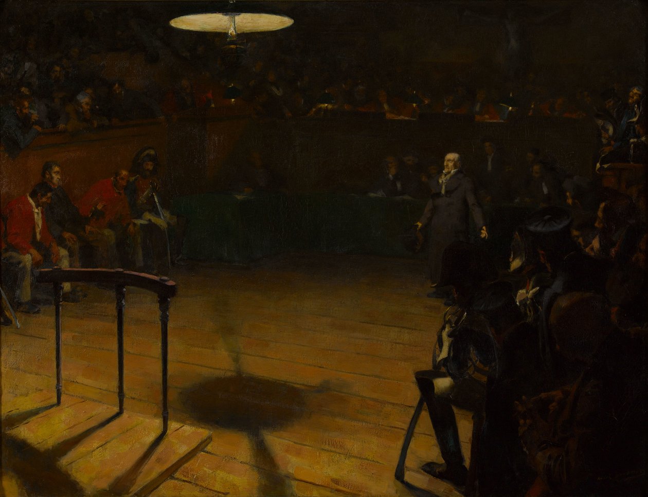Jean Valjean inför Assize Court i Arras, 1904. av André Victor Édouard Devambez