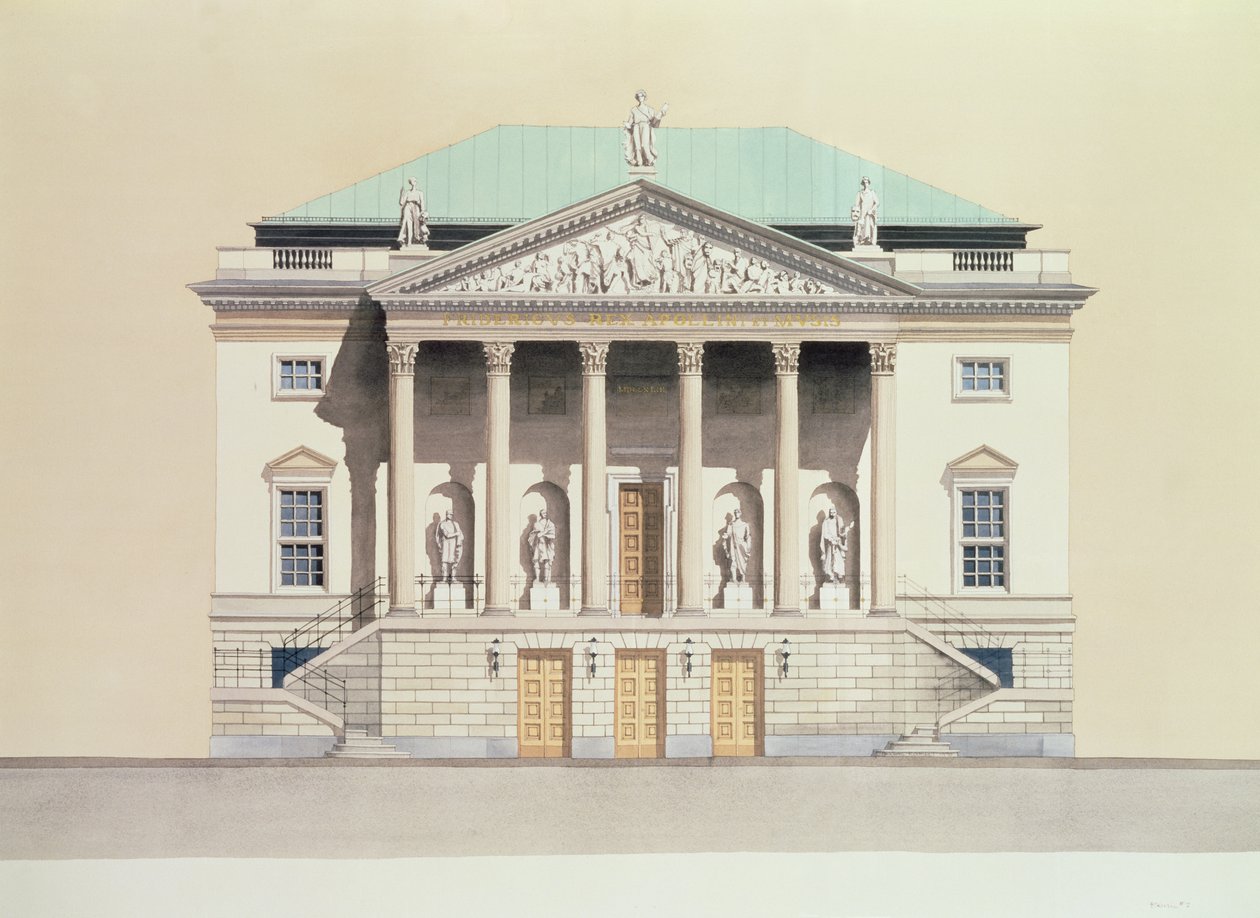 Deutsche Staatsoper, Berlin, Tyskland Fasad från 1700-talet av Andras Kaldor