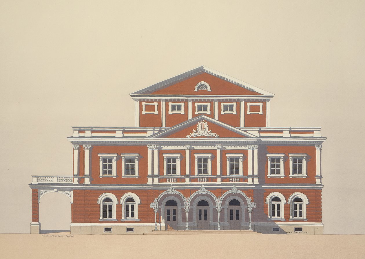 Finlands Nationalopera, Helsingfors, Finland av Andras Kaldor