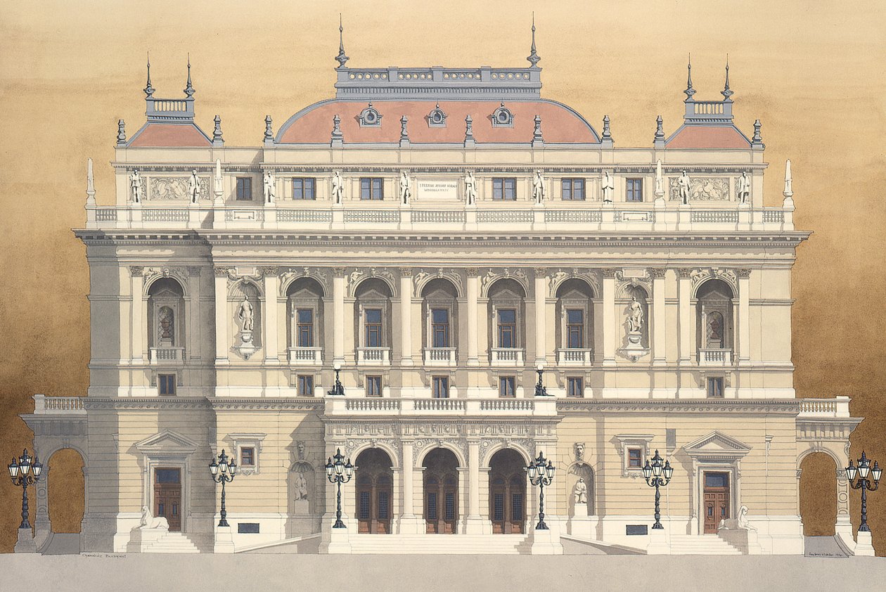 Hungarian Allami Operahaz, Budapest, Ungern av Andras Kaldor