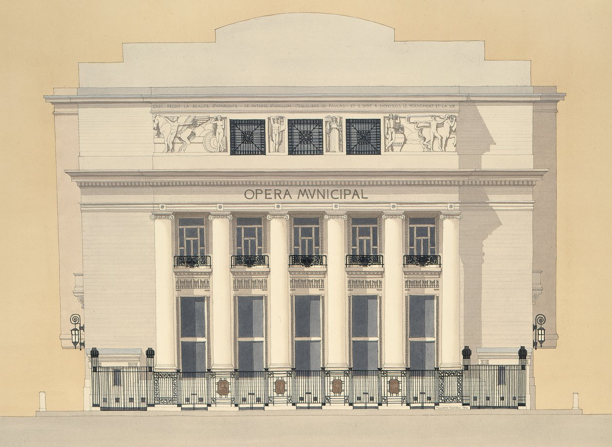 Opera Municipal, Marseilles, Frankrike av Andras Kaldor