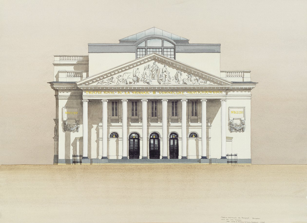 Teatre Royal de la Monnaie, Bryssel, Belgien av Andras Kaldor