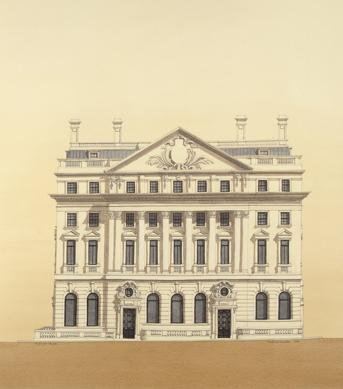 Trafalgar House, Waterloo Place, London av Andras Kaldor