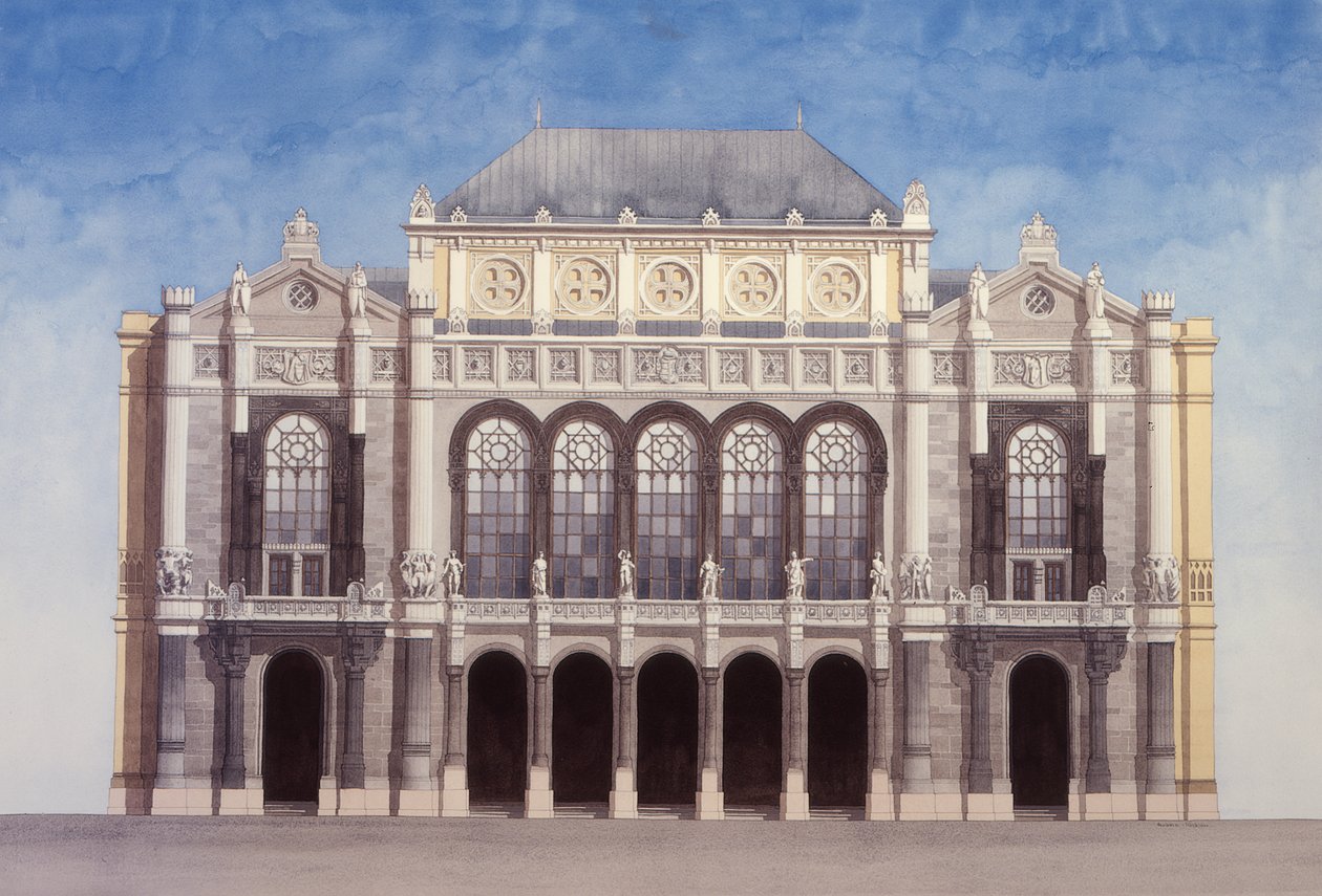 Vigado konserthus, Budapest, Ungern av Andras Kaldor