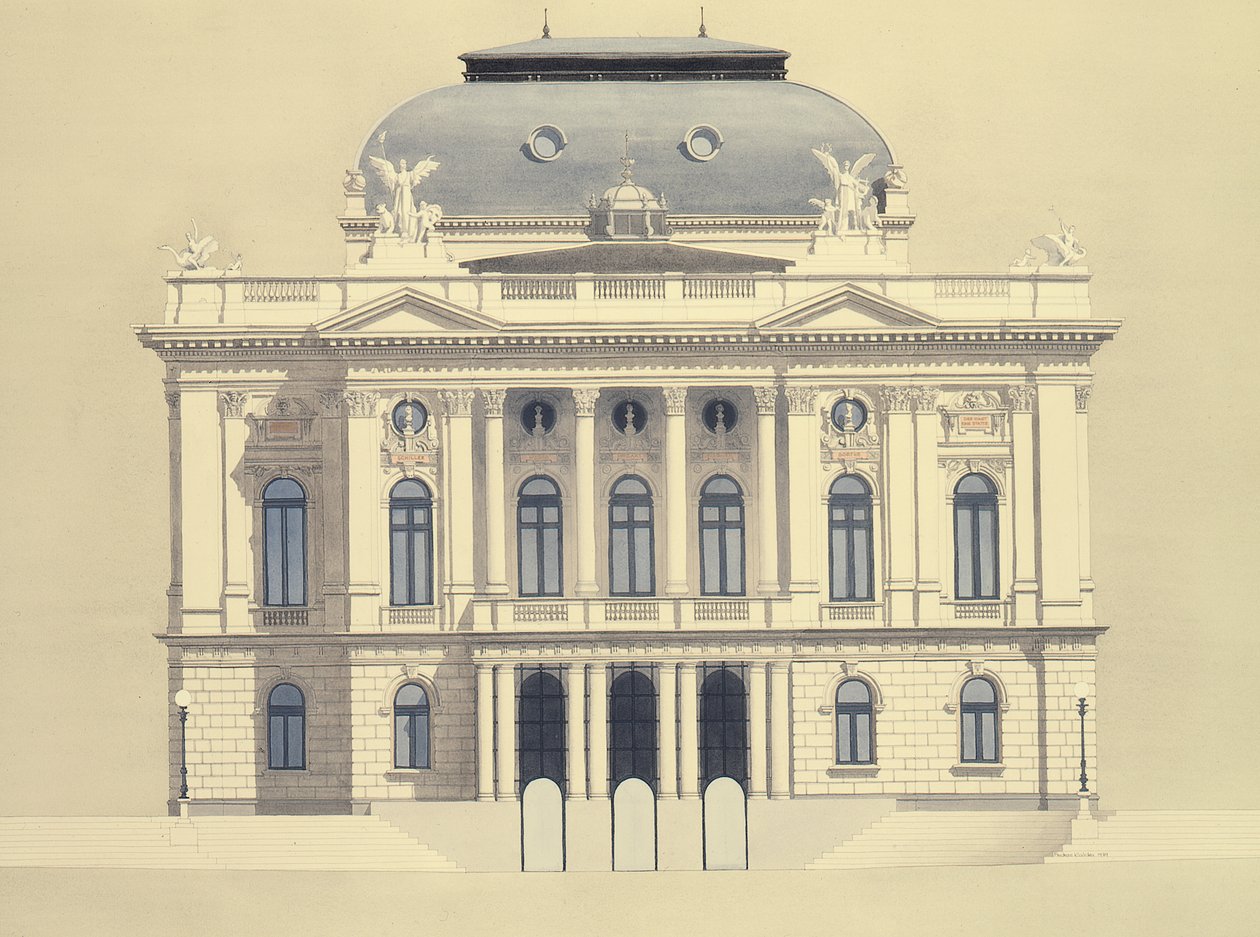 Operahuset i Zürich, Zürich, Schweiz av Andras Kaldor