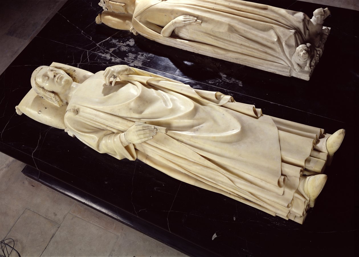 Avbildning av Karl V "den vise" (1338-80) ca 1364 (marmor) av Andre Beauneveu