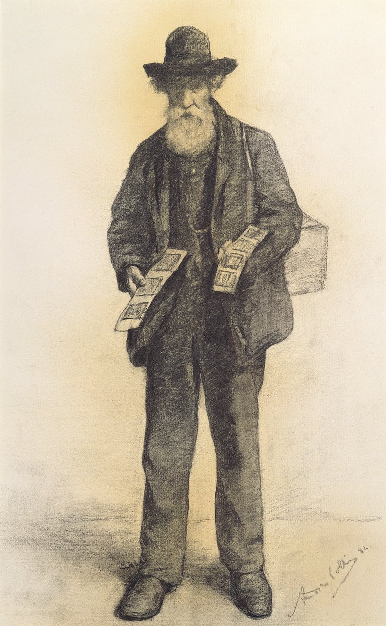 Pedlar penna & kol på papper av Andre Collin