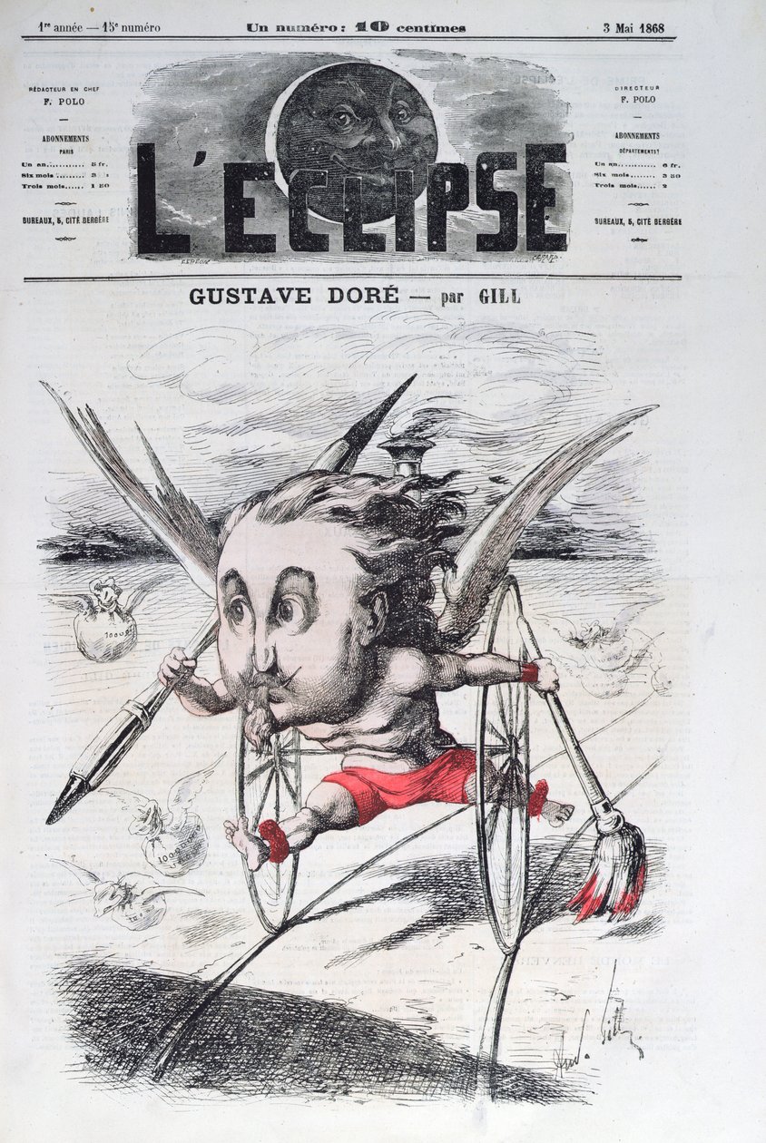 Gustave Dore (1832-83), omslagsillustration från tidningen 