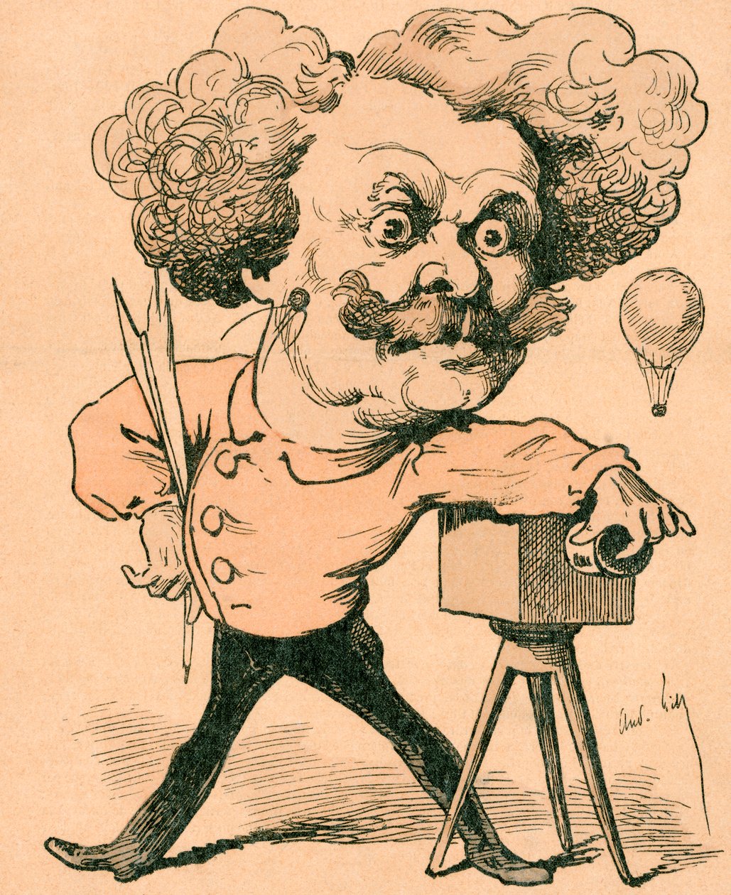 Nadar, eller Gaspard-Félix Tournachon av Andre Gill