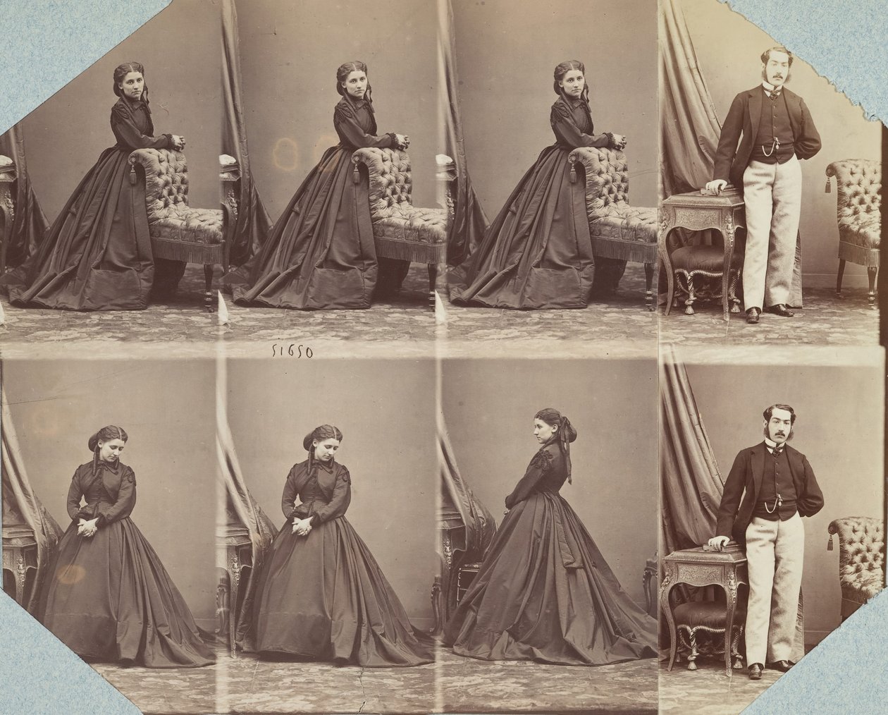 Dräkter V, 1863-67. av Andre Adolphe Eugene Disderi
