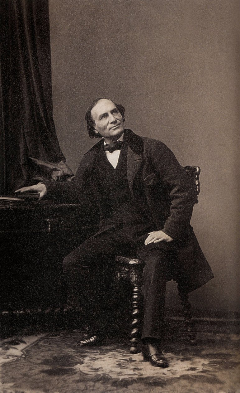 Henri Robin, holländsk trollkarl, ca. 1860 (s/v foto) av Andre Adolphe Eugene Disderi