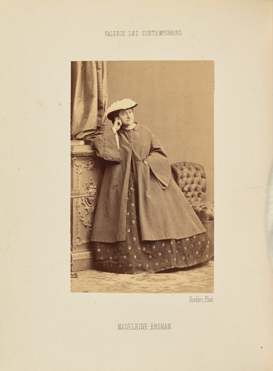 Madeleine Brohan av Andre Adolphe Eugene Disderi