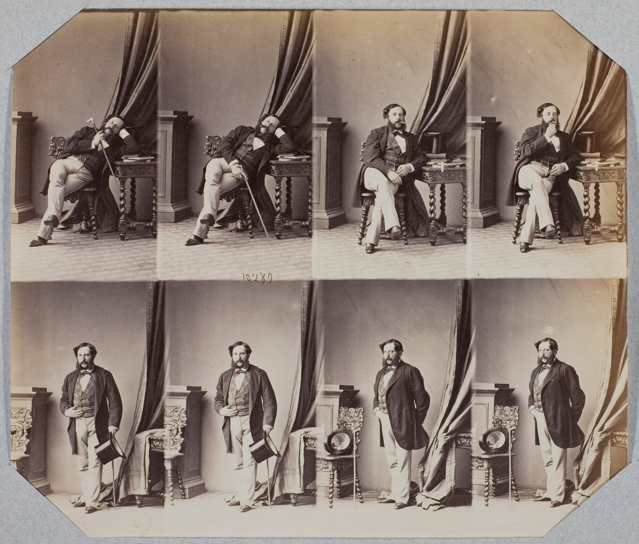 Napoléon Coste av Andre Adolphe Eugene Disderi