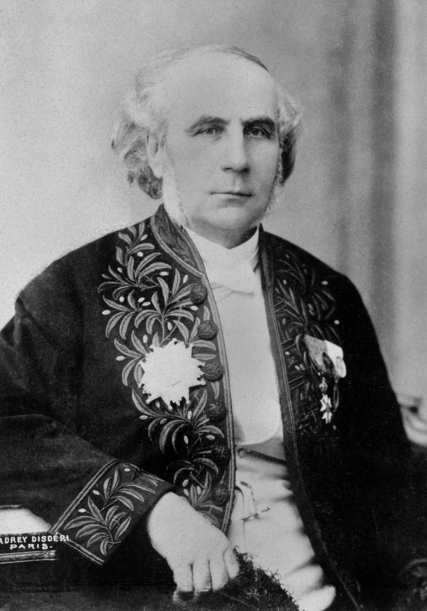Porträtt av Octave Greard (foto) av Andre Adolphe Eugene Disderi