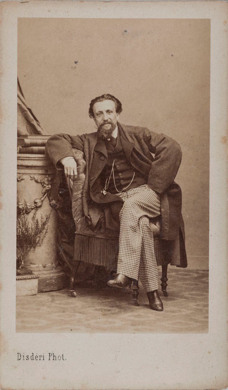 Porträtt av Arthur Kalkbrenner 1828-1869, 1869. av Andre Adolphe Eugene Disderi