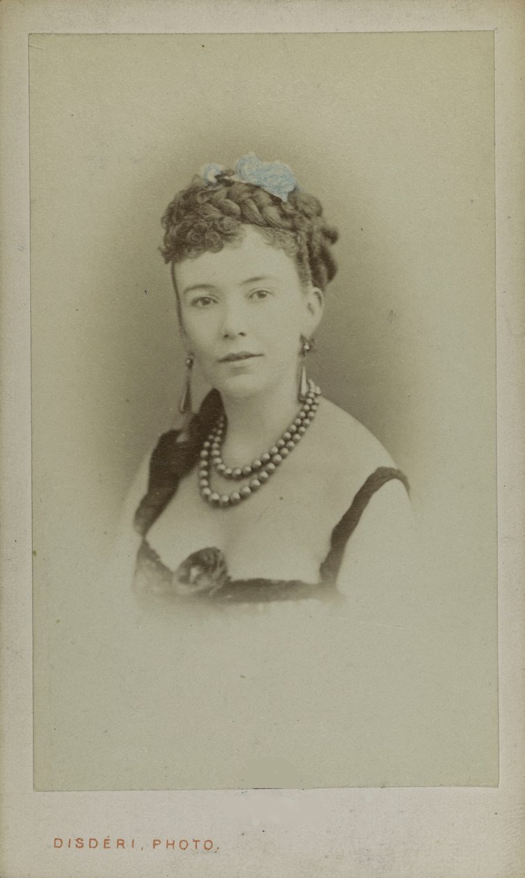 Porträtt av Cora Pearl 1836-1886, ca 1865. av Andre Adolphe Eugene Disderi
