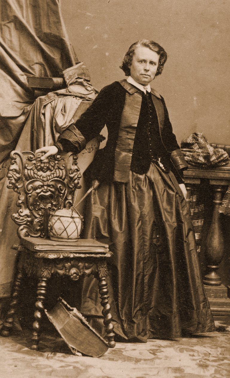 Porträtt av Rosa Bonheur, ca 1861 (foto) av Andre Adolphe Eugene Disderi