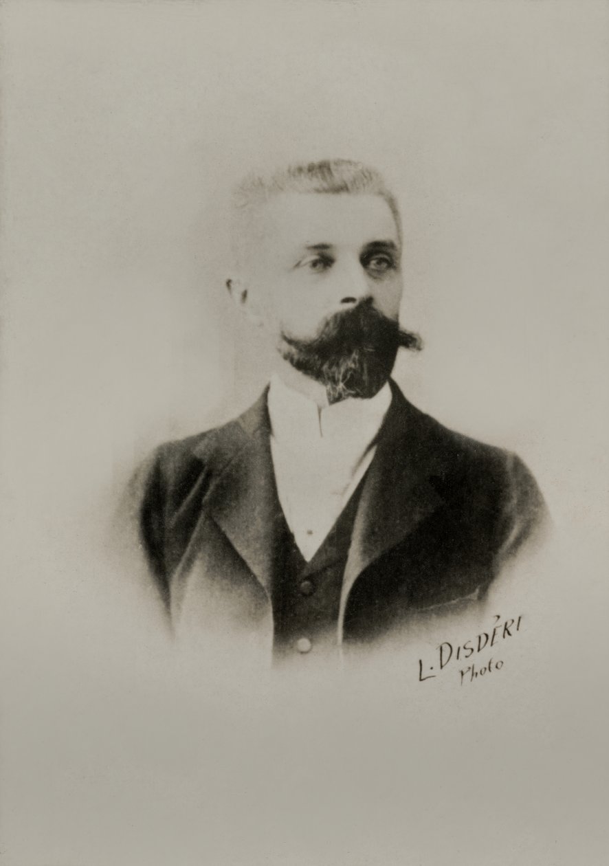 Porträtt av den franske målaren Andre Brouillet ( 1857 av Andre Adolphe Eugene Disderi