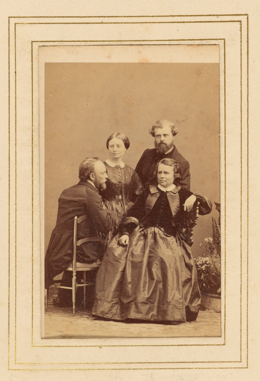 Rosa Bonheur med familj av Andre Adolphe Eugene Disderi