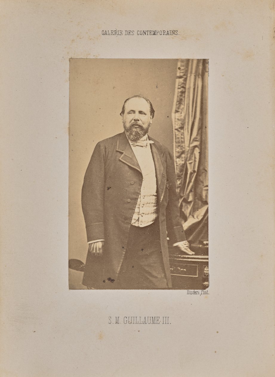 Hans Majestät William III av Andre Adolphe Eugene Disderi