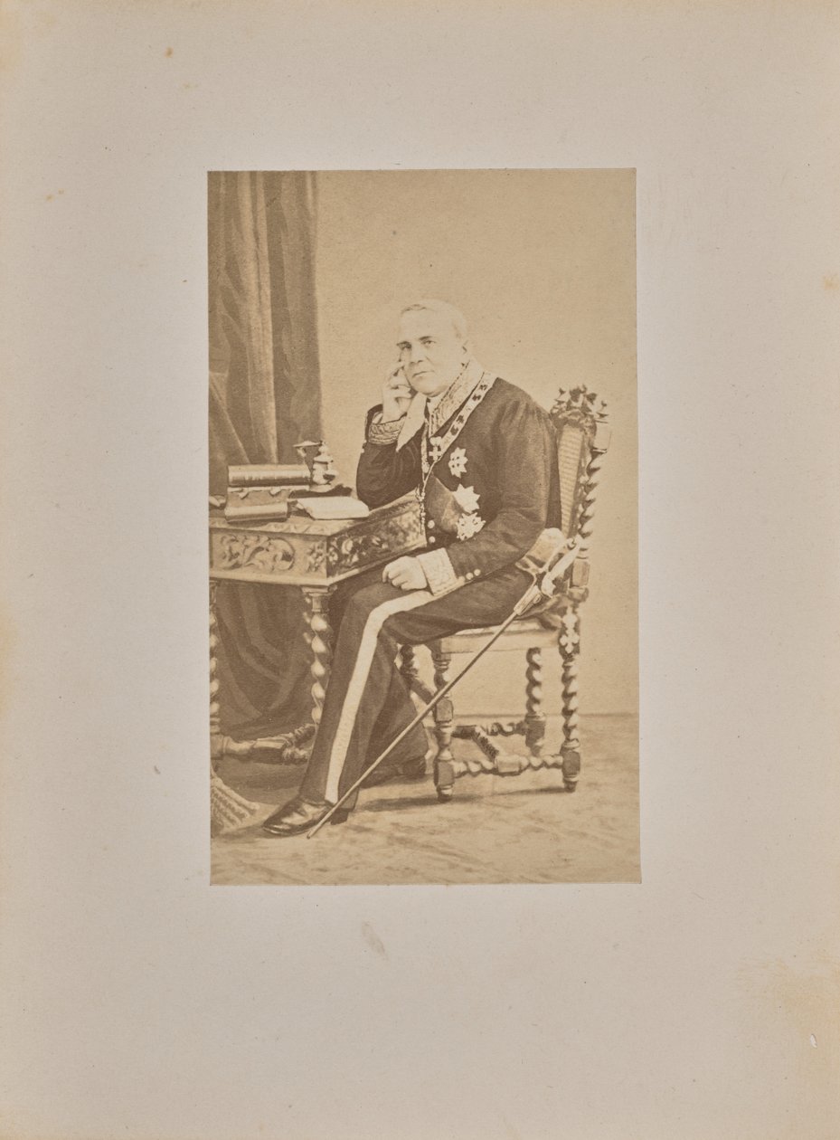 Hans excellens greve Louis Cibrario av Andre Adolphe Eugene Disderi