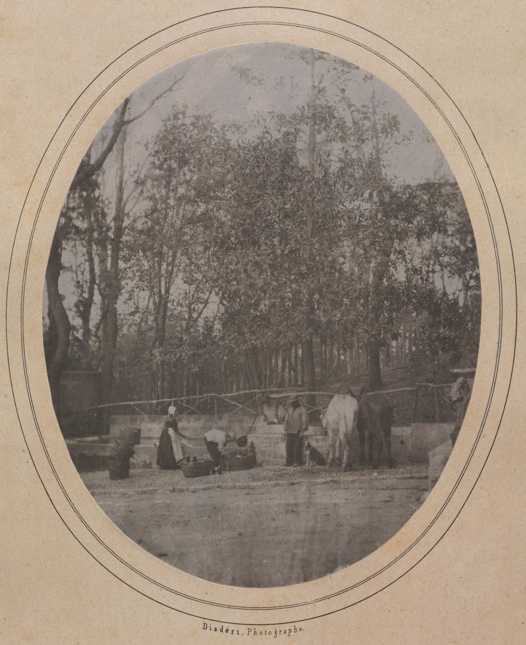 Byscen södra Frankrike, ca. 1853. av Andre Adolphe Eugene Disderi