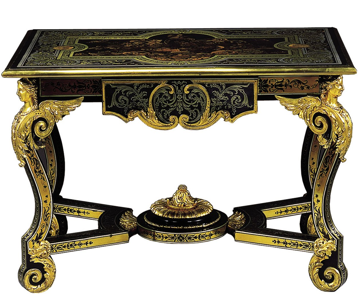 Ludvig XIV mittbord, ca 1685 av Andre Charles Boulle