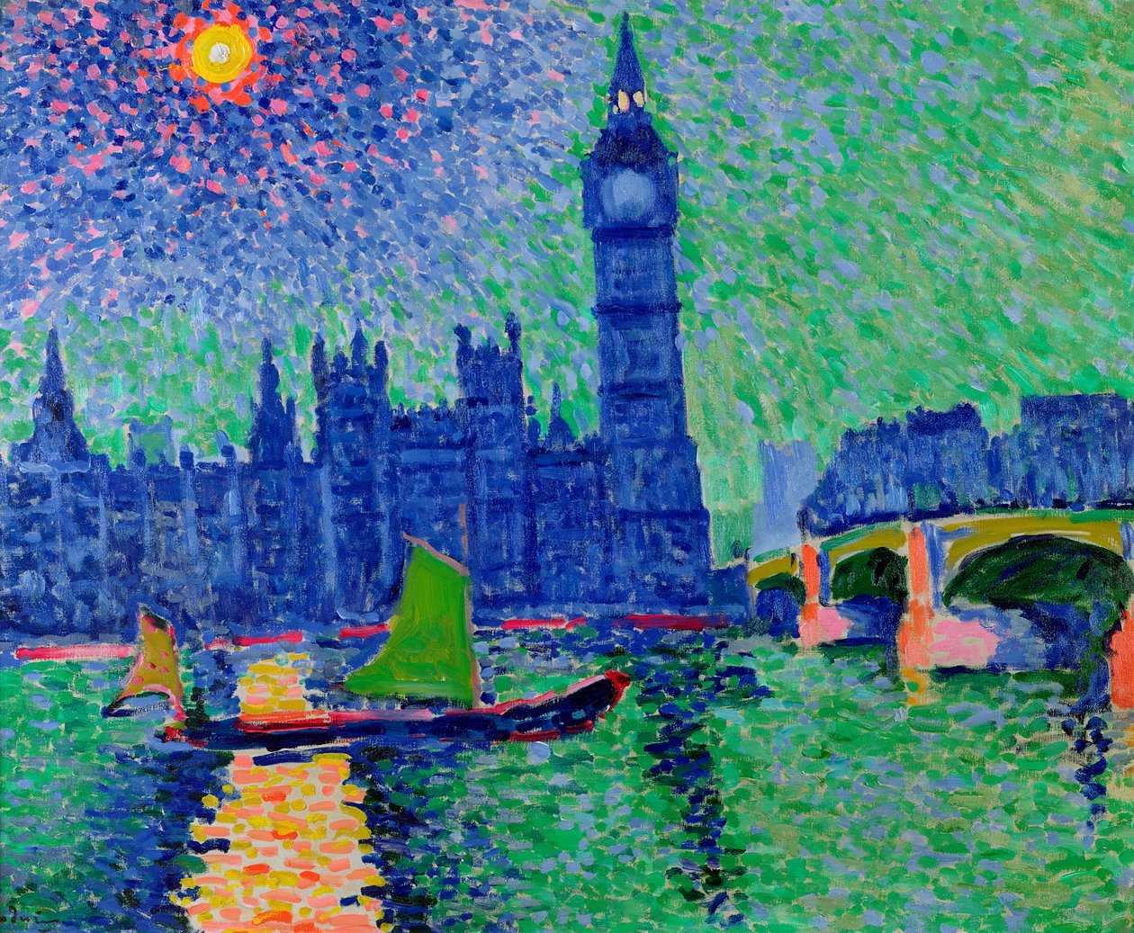 Big Ben, London, ca 1906-7 (olja på duk) av Andre Derain