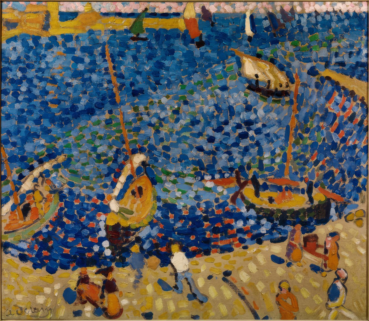 Båtar i Collioure av Andre Derain