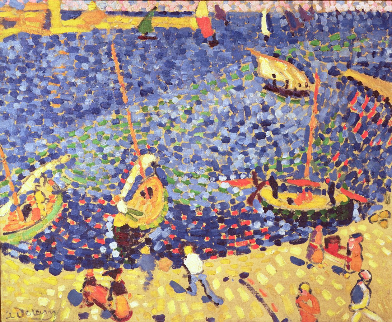 Båtar vid Collioure av Andre Derain