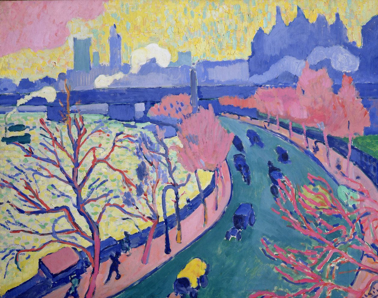 Charing Cross Bridge, ca 1906 (olja på duk) av Andre Derain
