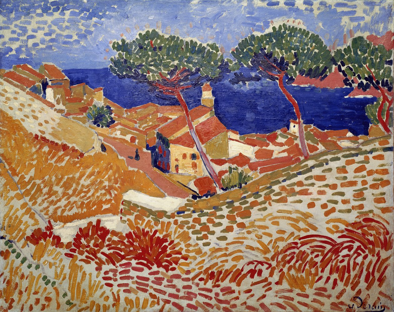 Collioure, byn och havet av Andre Derain