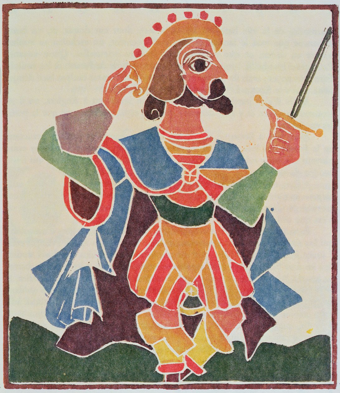 Epistemon, Pantagruels läromästare, illustration från en begränsad upplaga av "Pantagruel" av Francois Rabelais (1494-1553) av Andre Derain