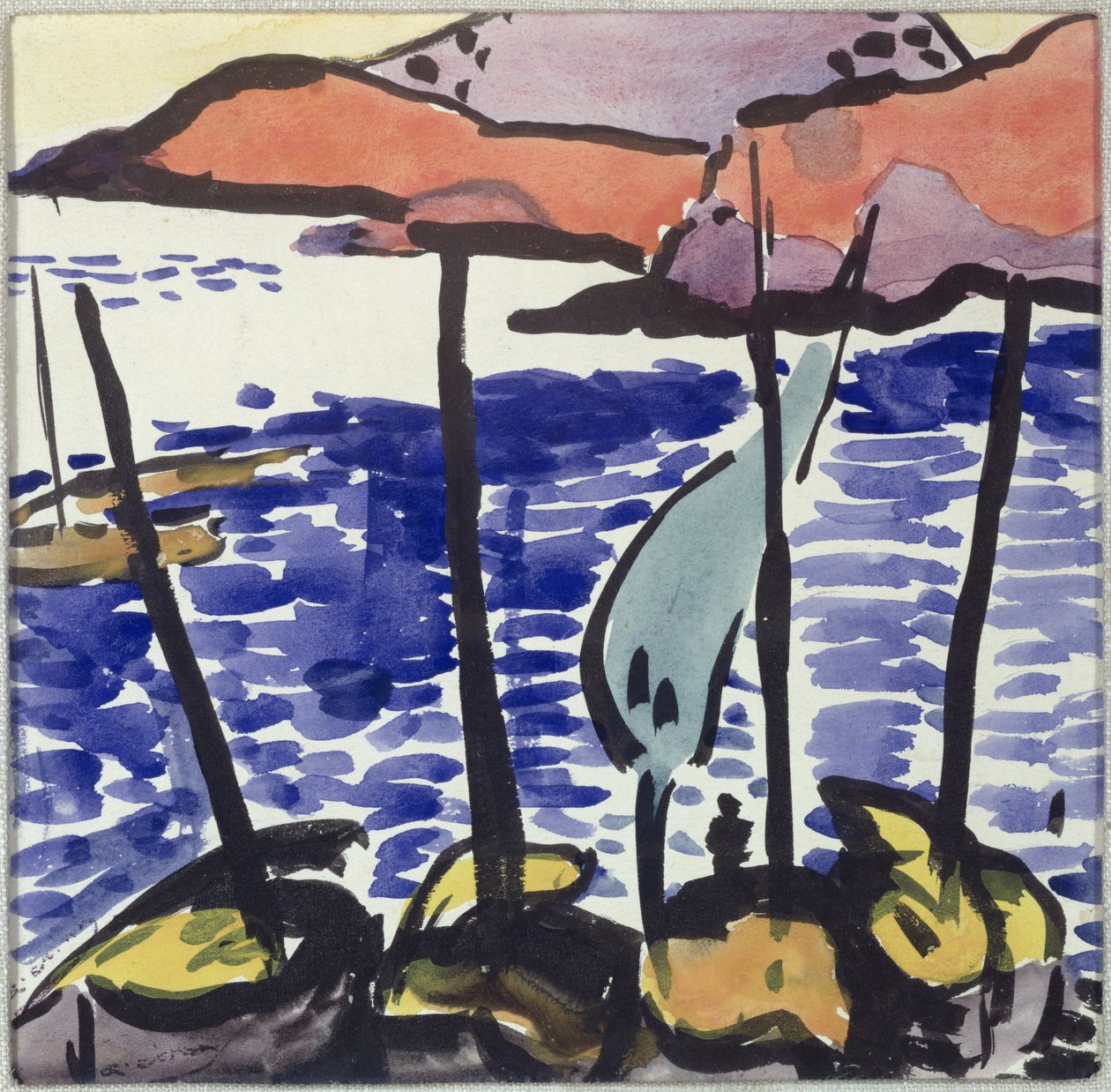 Fiskebåtar i Collioure av Andre Derain