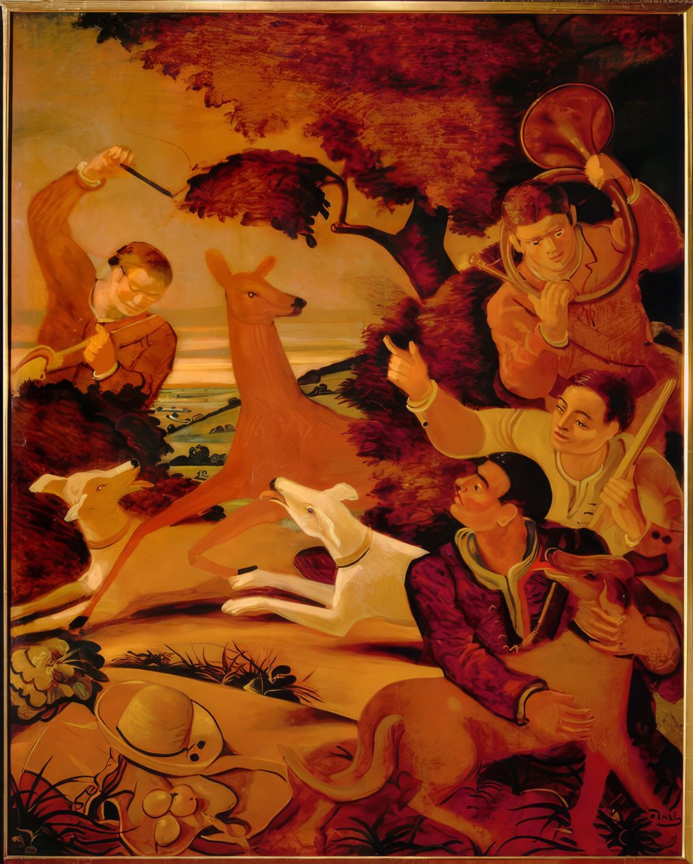 Jakt på hjortar av Andre Derain