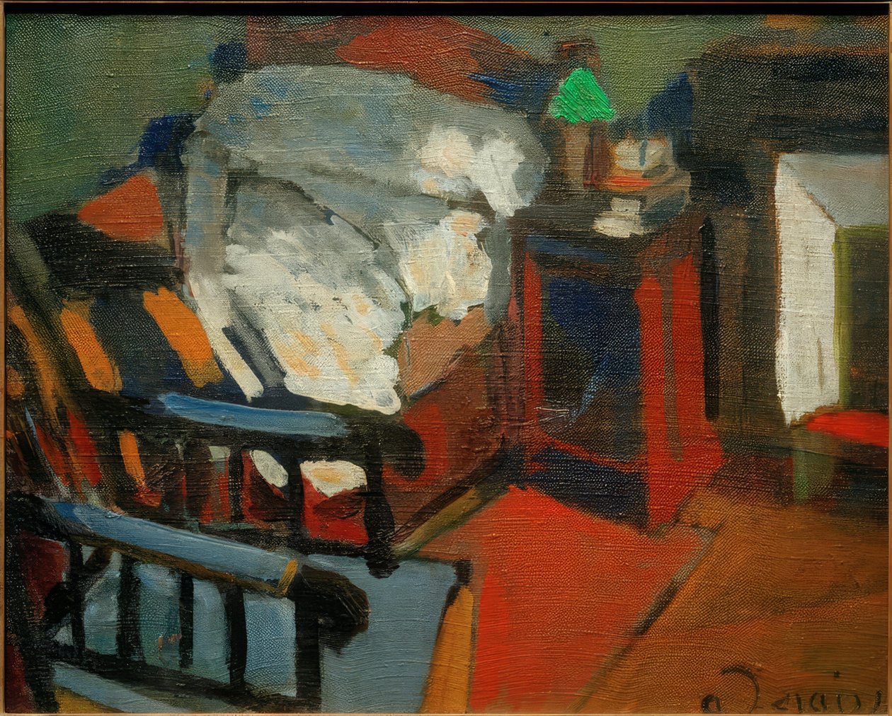 Interiör (sovrummet) av Andre Derain
