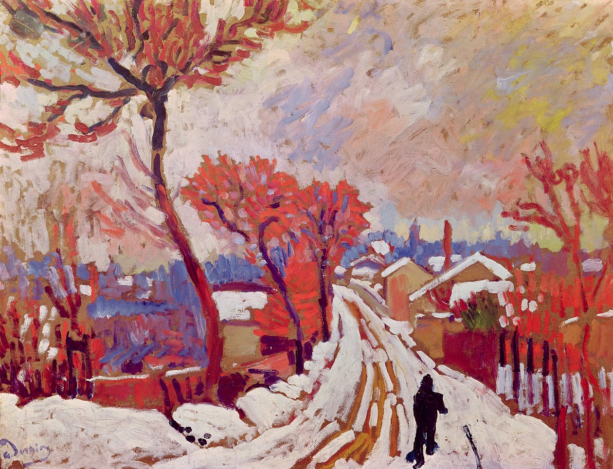 Landskap i snön av Andre Derain