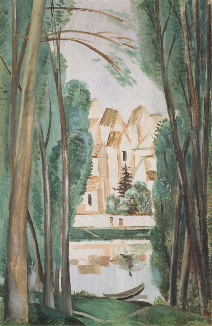 Landskap med en båt (Carrieres-Saint-Denis) av Andre Derain