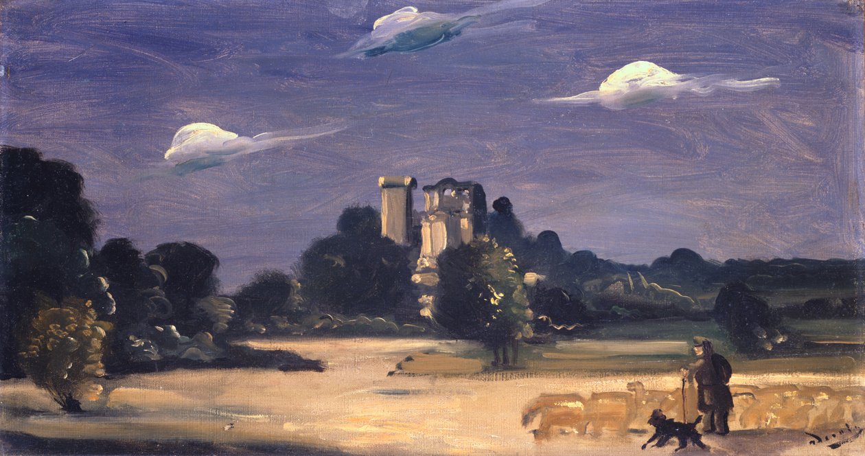 Landskap med en fåraherde (olja på duk) av Andre Derain