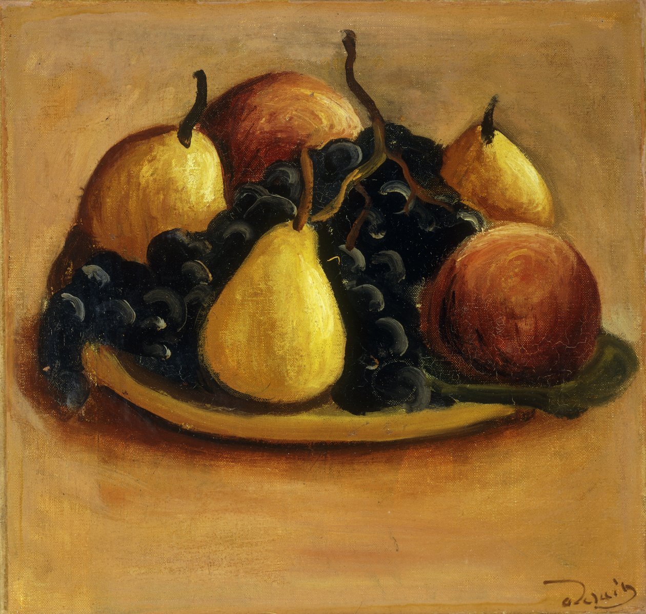 Päron, persikor och vindruvor; Poires, Peches et Raisins av Andre Derain