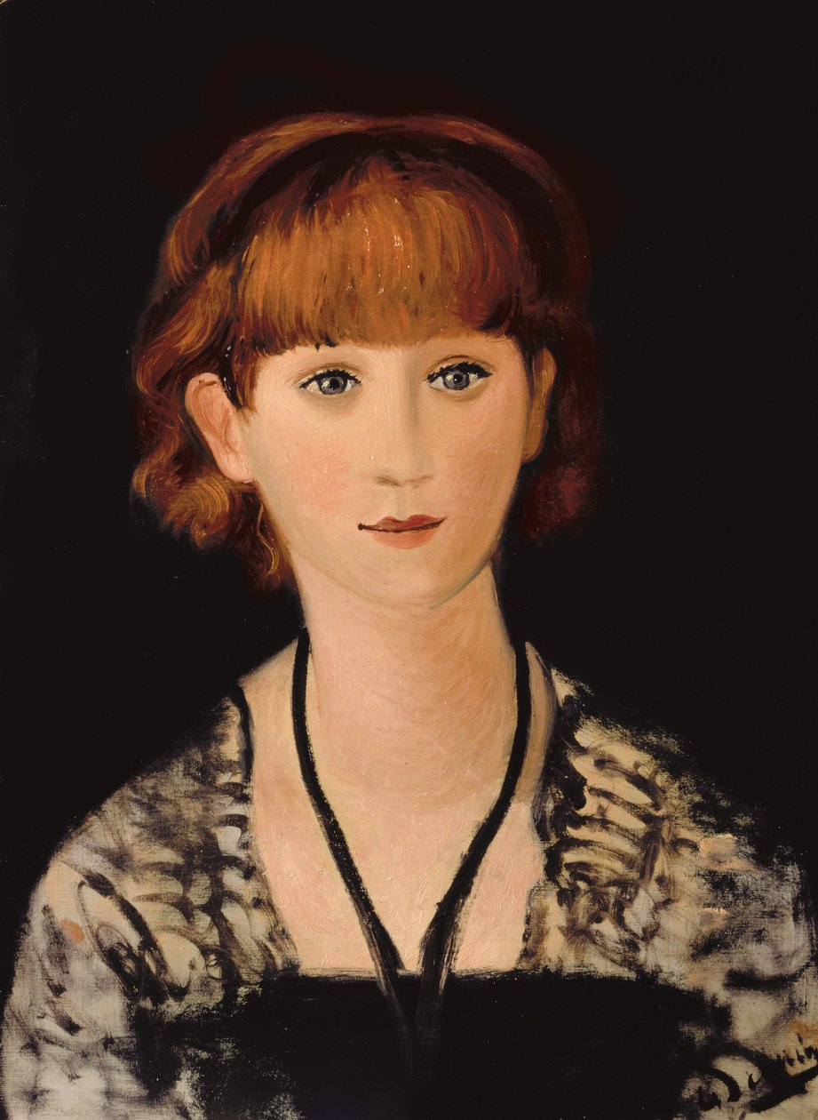 Porträtt av Madame Jean Renoir, ca 1928 av Andre Derain