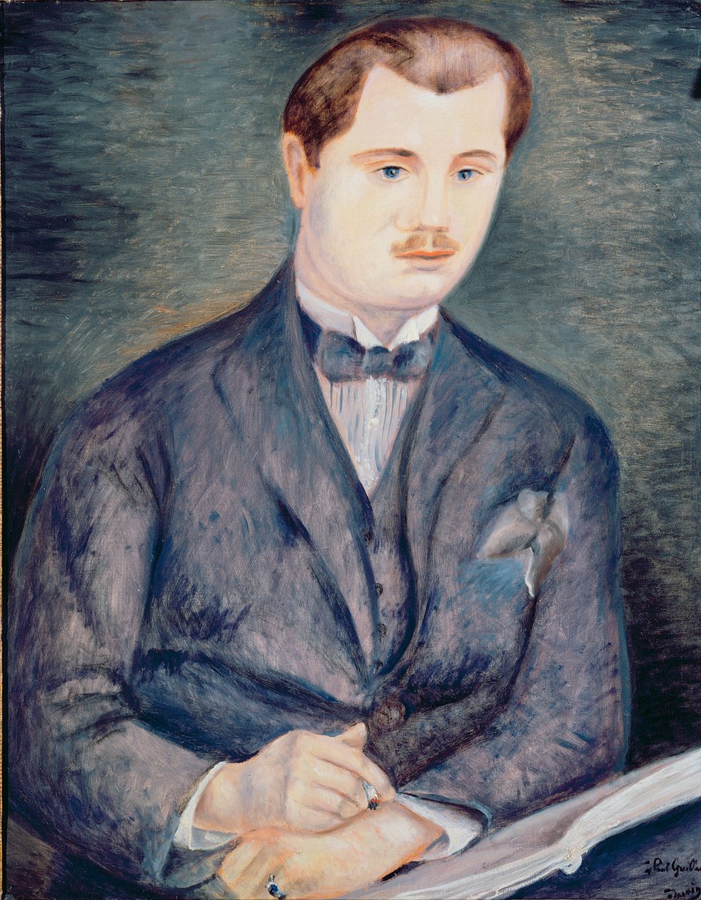 Porträtt av Paul Guillaume, ca 1919-20 (olja på duk) (se även 287559) av Andre Derain