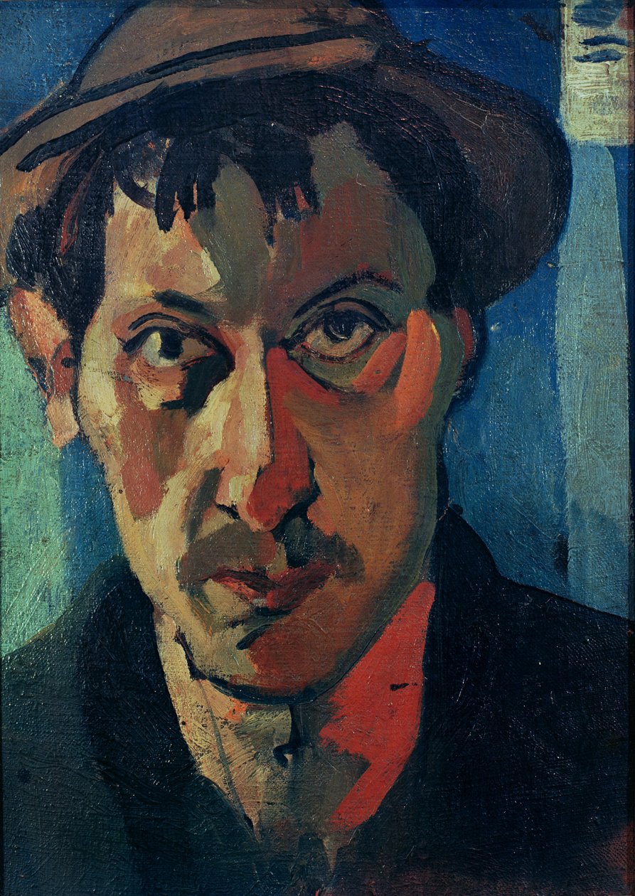 Självporträtt med slokhatt av Andre Derain
